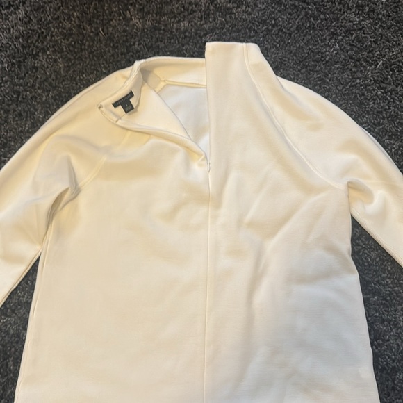 Cream Ann Taylor Mock Neck Top w/ Long Sleeves - Size Small - Picture 7 of 7